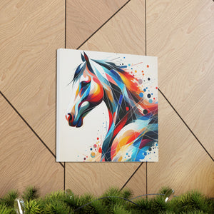 Abstract Horse Art 1 Canvas