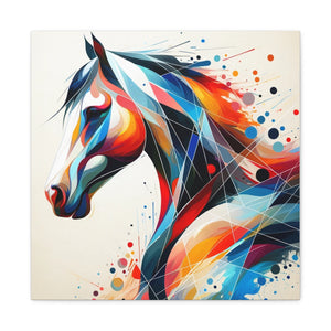 Abstract Horse Art 1 Canvas