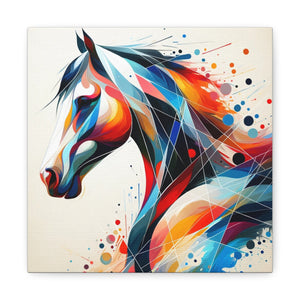 Abstract Horse Art 1 Canvas