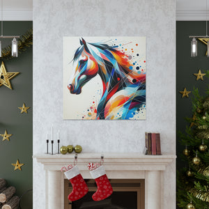 Abstract Horse Art 1 Canvas