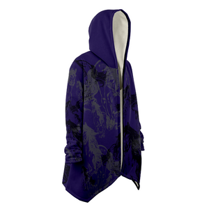 Blue horse print cloak