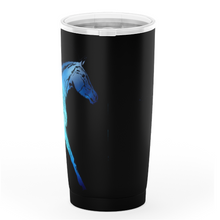 Load image into Gallery viewer, Blue horse motif insulated tumbler