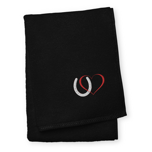 Horseshoe Love cotton towel