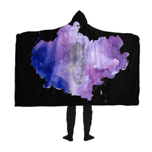 Load image into Gallery viewer, Purple horse print hooded blanket