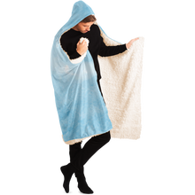 Load image into Gallery viewer, Blue sky horse print hooded blanket