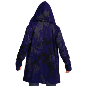 Blue horse print cloak