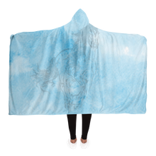 Load image into Gallery viewer, Blue sky horse print hooded blanket