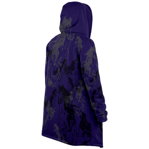 Blue horse print cloak