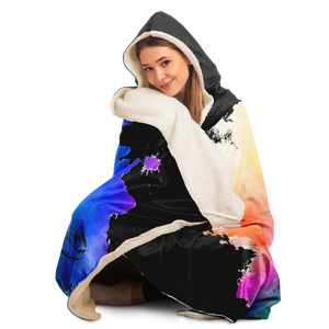 Multicolor Horse Head Hooded Blanket