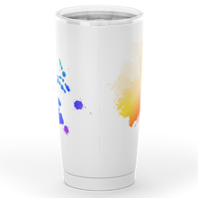 Load image into Gallery viewer, Multicolor Horse Head Insulated Tumbler - white