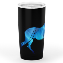 Load image into Gallery viewer, Blue horse motif insulated tumbler