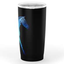 Load image into Gallery viewer, Blue horse motif insulated tumbler