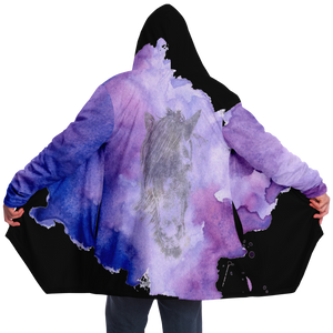 Purple horse print cloak