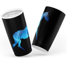 Load image into Gallery viewer, Blue horse motif insulated tumbler