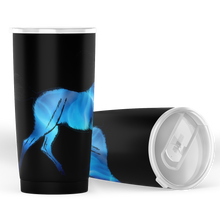 Load image into Gallery viewer, Blue horse motif insulated tumbler