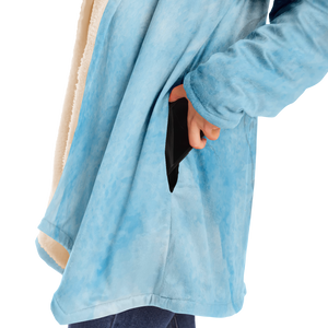 Blue sky horse print cloak