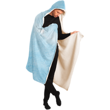 Load image into Gallery viewer, Blue sky horse print hooded blanket