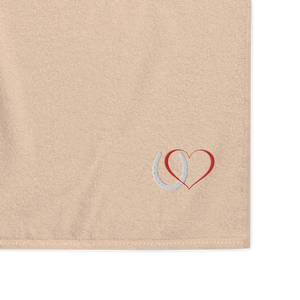 Horseshoe Love cotton towel