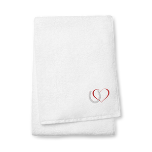 Horseshoe Love cotton towel