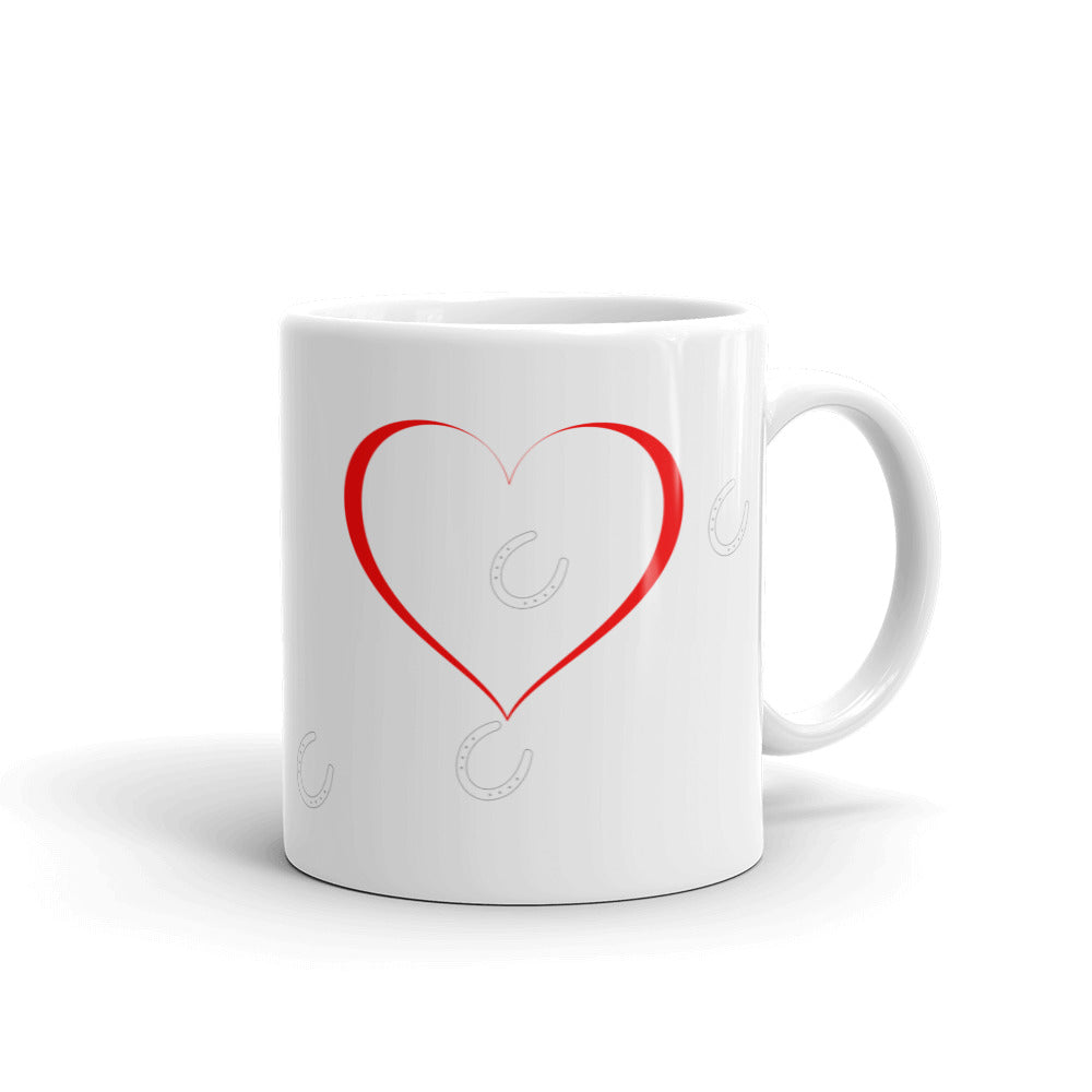 Mug - Hoofprints over heart