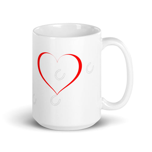 Mug - Hoofprints over heart